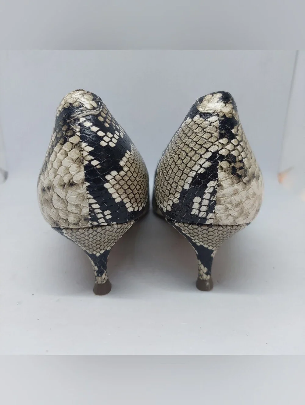 Vionic Josie Snake Pointed Toe Kitten Heel Pumps Casual Shoes Womens Size 8.5